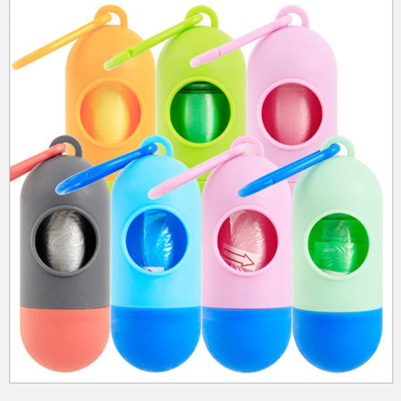 

3 pcs Pet Pooper Bags Dog Material dispenser Waste Bags with Pooper Bags Dispenser Pets Garbage Clean supplies multiple colour