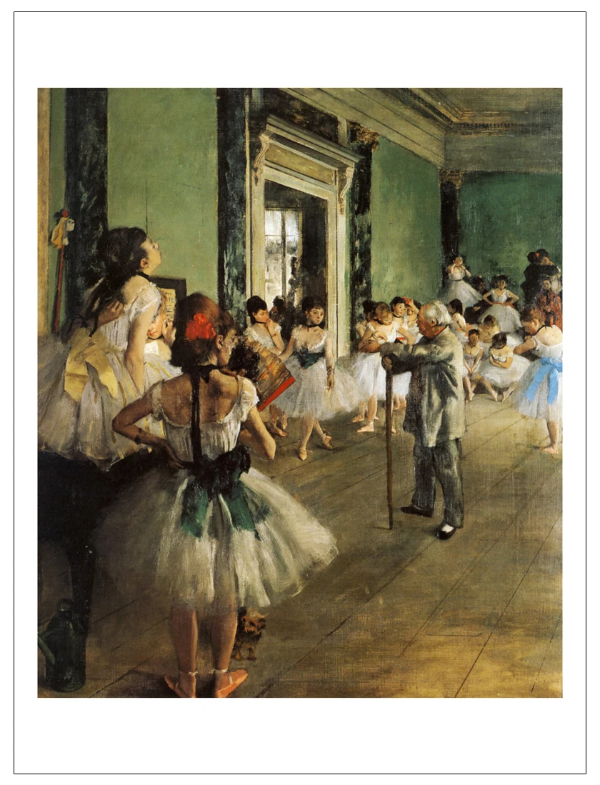 

figurative art posters canvas painting mural prints giant poster home art Edgar Degas La Classe de Danse The Dancing Class