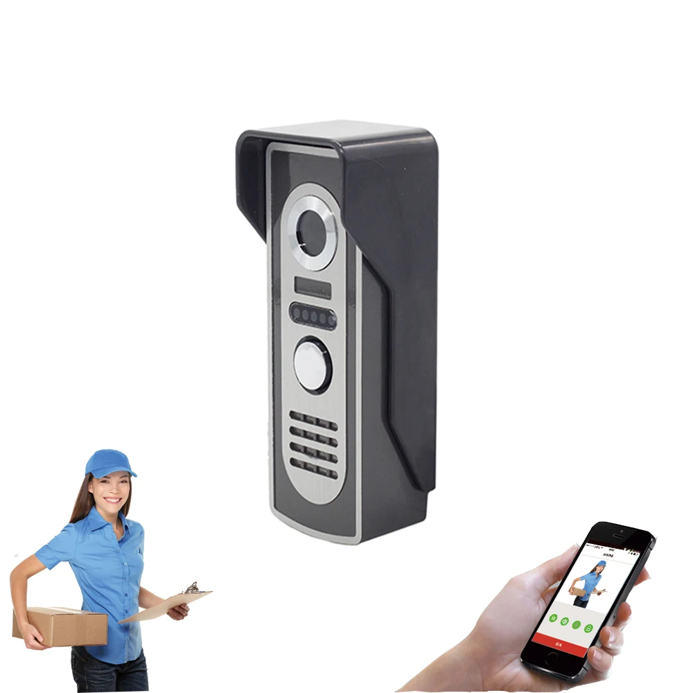 

Aly802 WiFi Video Door Phone Peephole Camera 720P Night Vision Built-in 8GB TF Card