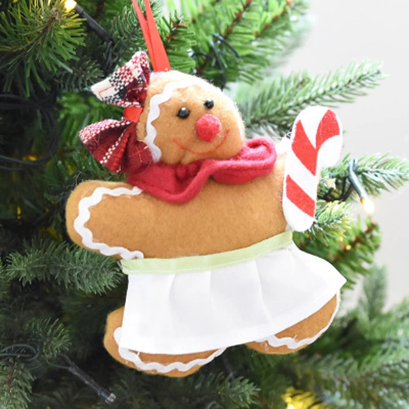 1 шт. Рождество рисунок Имбирный пряник человек украшения фестиваля Xmas Tree Висячие