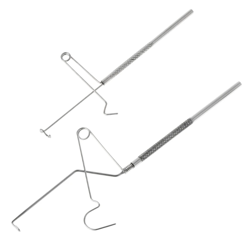 

S/L Fly Fishing Knot Tying Tool Tyer Hook Line Knotter Tie Nail Stainless Steel New