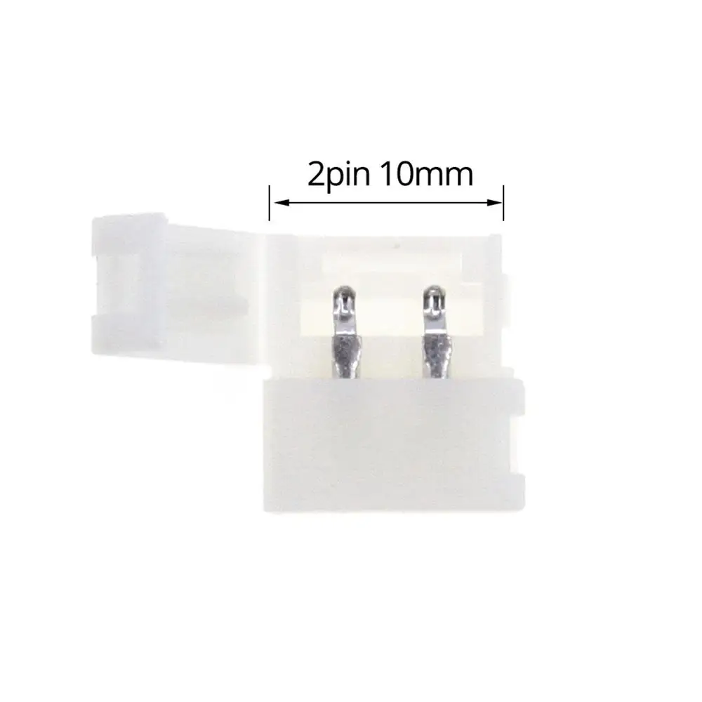 Светодиодная лента 5 шт соединители 2pin 4pin 5pin 8 мм 10 Бесплатная сварка для SMD 3528 2835