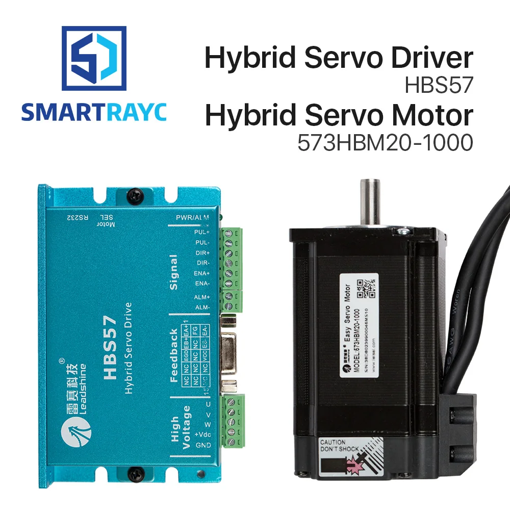 

Smartrayc Leadshine HBS57+573HBM20-1000 HBS507 nema23 3 Phase Hybrid Servo Closed Loop
