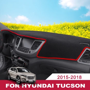 

Car Dashboard Avoid Light Pad For Hyundai Tucson 2015 2016 2017 2018 LHD Instrument Platform Desk Cover Mat Carpets Accessory