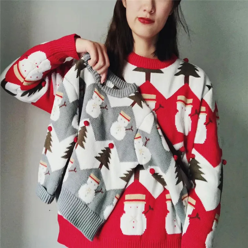 Рождественский свитер для всей семьи; одежда для мамы и дочки; Детский свитер для взрослых; пуловер; одежда для мамы и меня