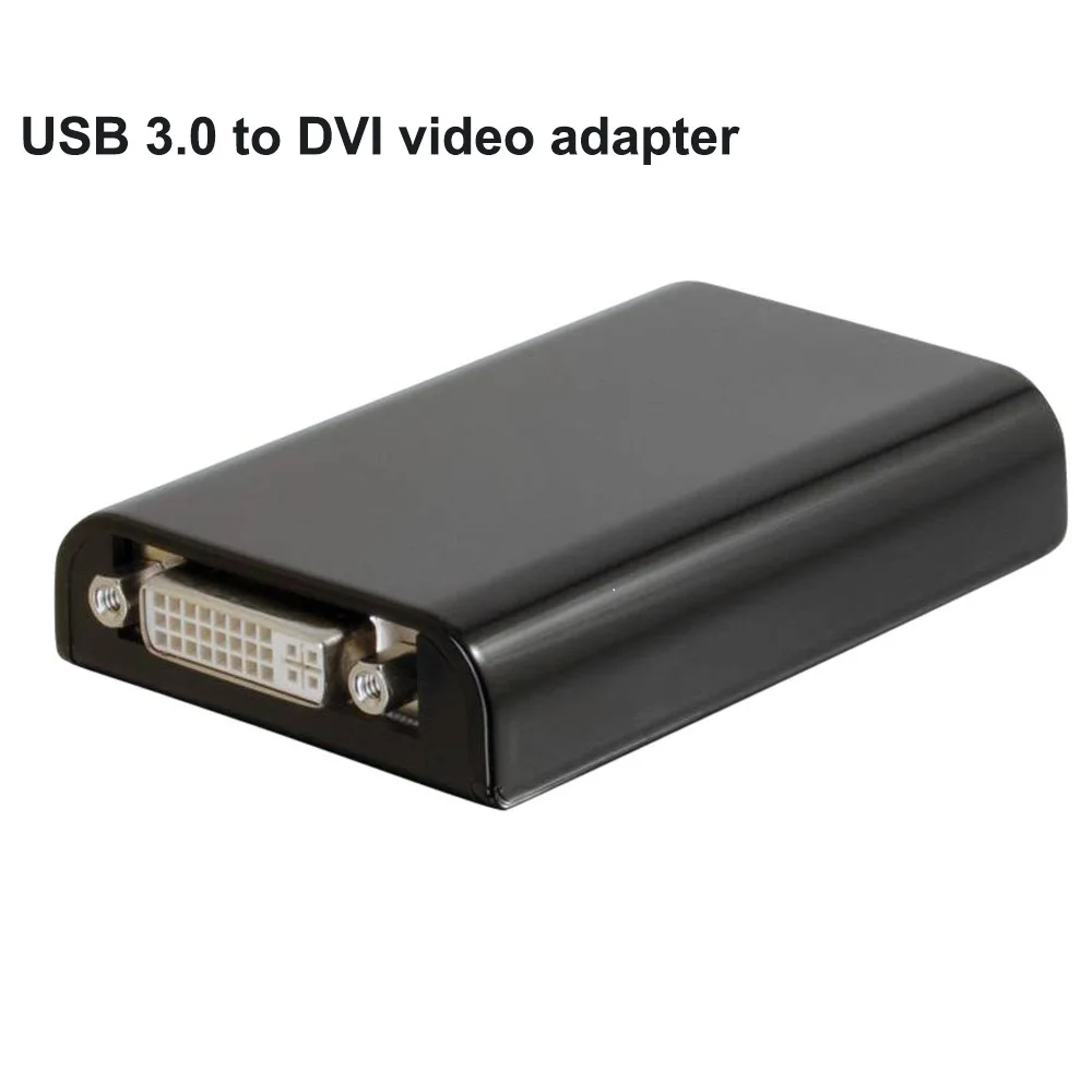 1080P USB 3,0 в HDMI конвертер USB 3,0 в HDMI DVI VGA видеоадаптер для windows 10/8/macbook air pro - Цвет: USB 3.0 to DVI only