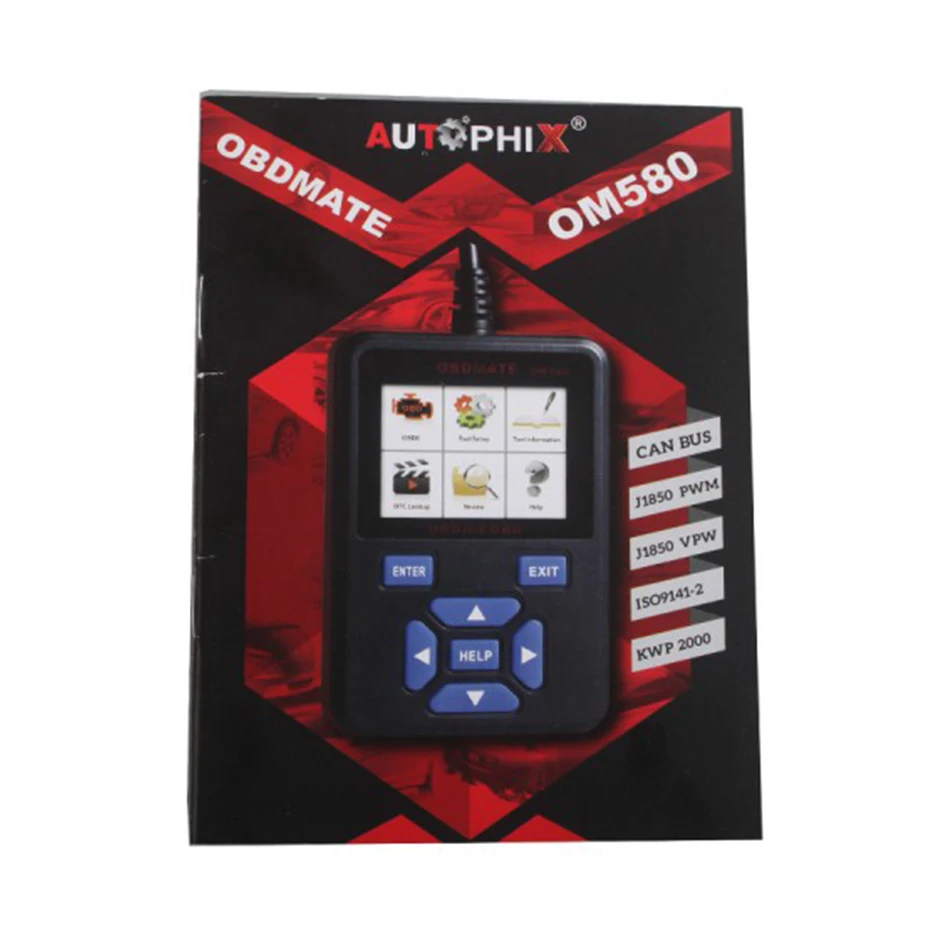 Автомобильный диагностический сканер AUTOPHIX OBDMATEOM580 OBD2 EOBD JOBD OBD 2 II OBDII горячая