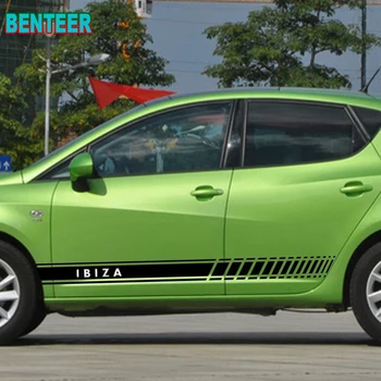 

2pcs car side sticker decals sticker for seat ibiza