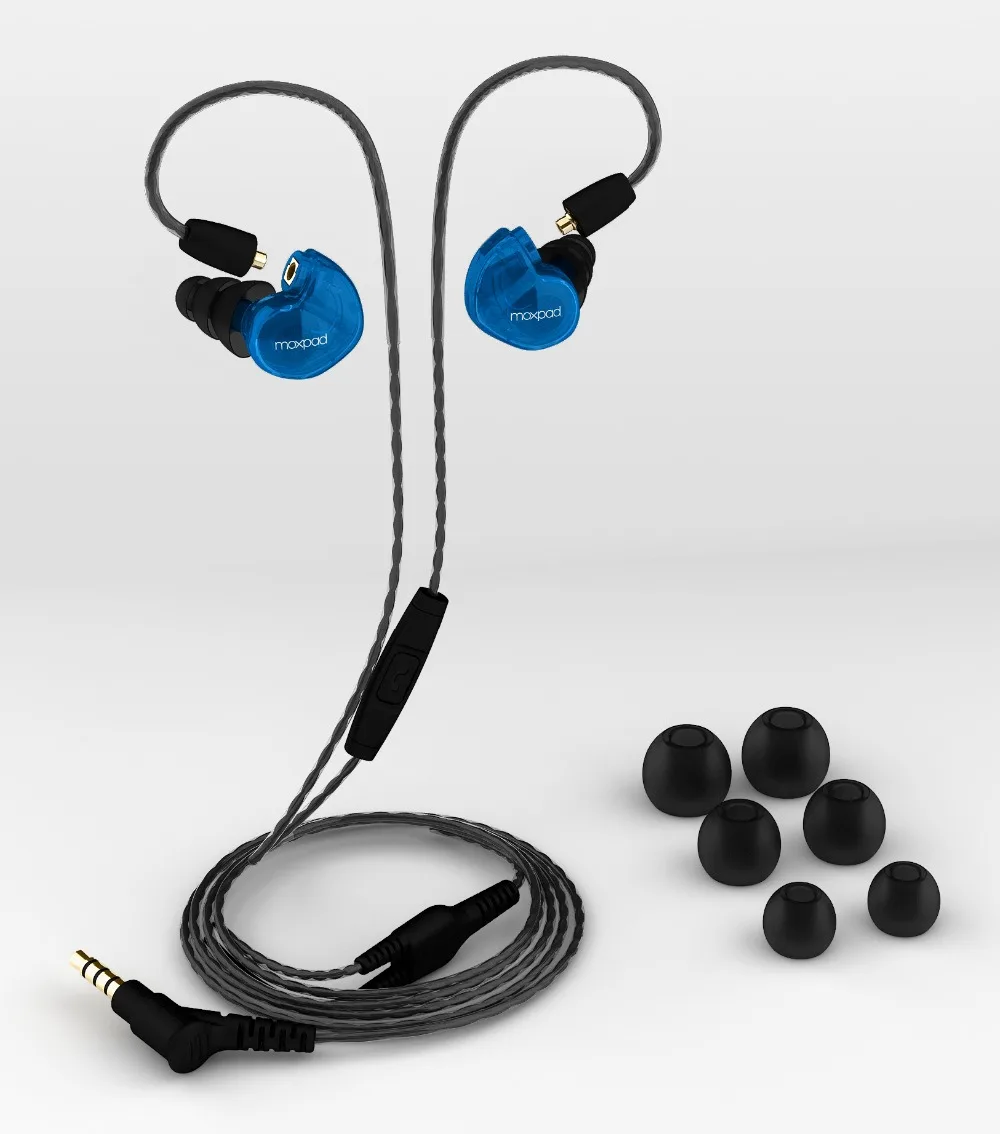 Moxpad X6 In-ear sport Earphones with Mic Bass Hifi Headset MMCX Cable