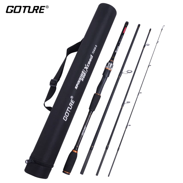 $US $33.74 Goture Xceed Spinning Casting Fishing Rod 1.98M 2.1M/2.4M/2.7M/3.0M Carbon Fiber 4-Section Portable