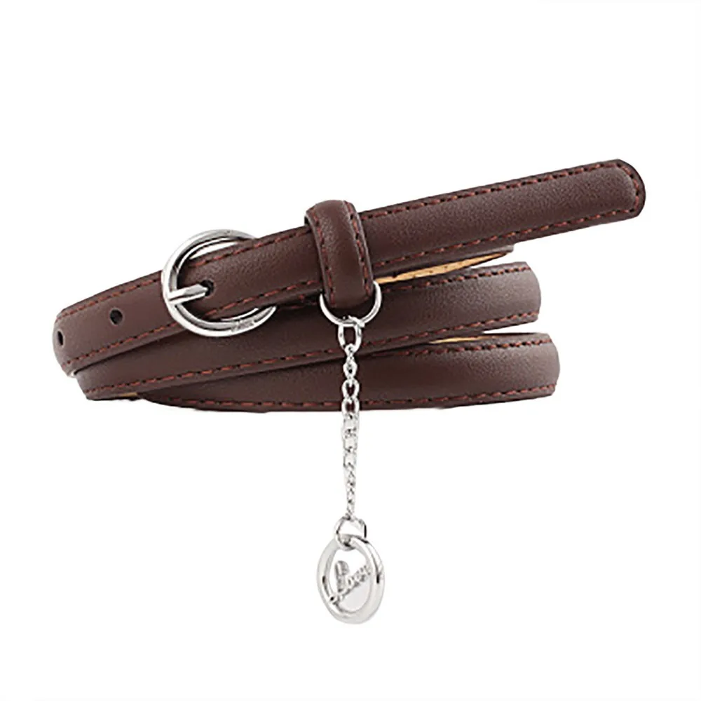 

Belt For Women Girls Fashion Vintage Accessorie Letter Pendant Casual Belt Thin Elastic Waistbands 2019 Jeans Dress Accessories