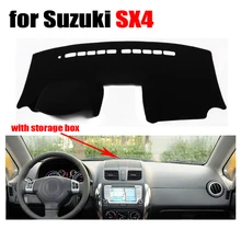 Приборной панели автомобиля чехлы для Suzuki SX4 с коробка для хранения Dashboard левым dashmat Pad Даш крышка авто аксессуары приборной панели