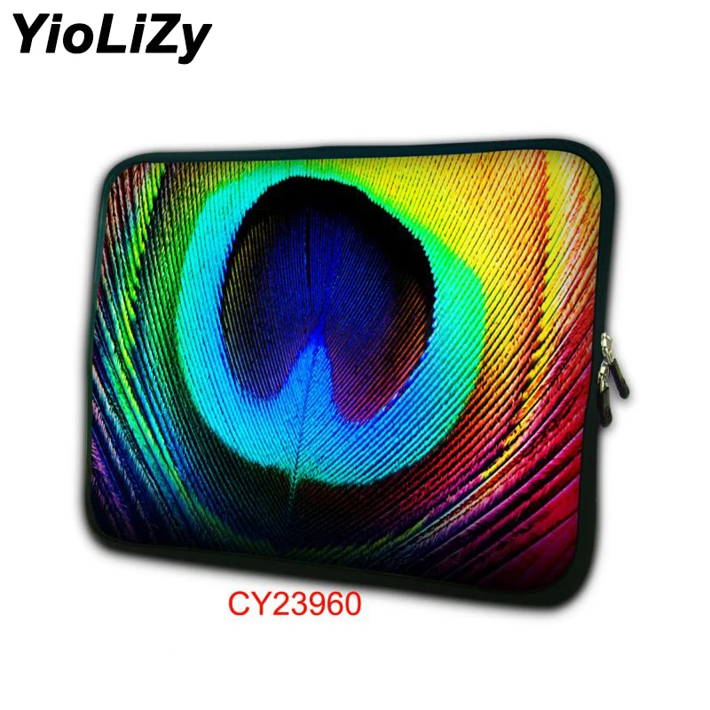 

Peacock feather print tablet case 7 laptop Protective skin 7.9 notebook sleeve protective skin shell for ipad 2 case TB-23960