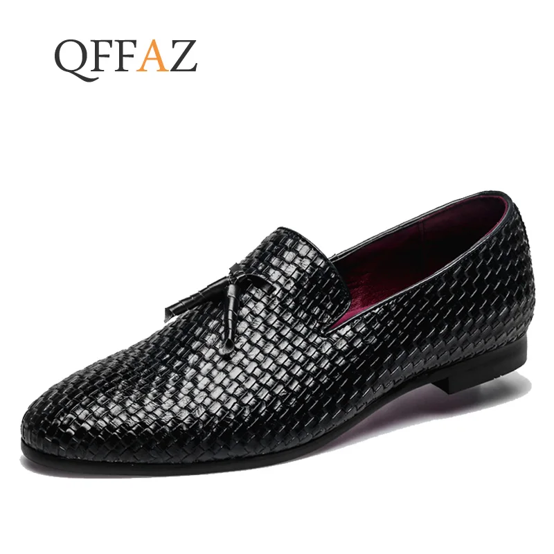 QFFAZ Brand Men Shoes 2019 New Breathable Comfortable Men Loafers Luxury Tassel Weave Men's Flats Men Casual Shoes Big Size 48 QFFAZ Brand Men Shoes 2019 New Breathable Comfortable Men Loafers Luxury Tassel Weave Men's Flats Men Casual Shoes Big Size 48