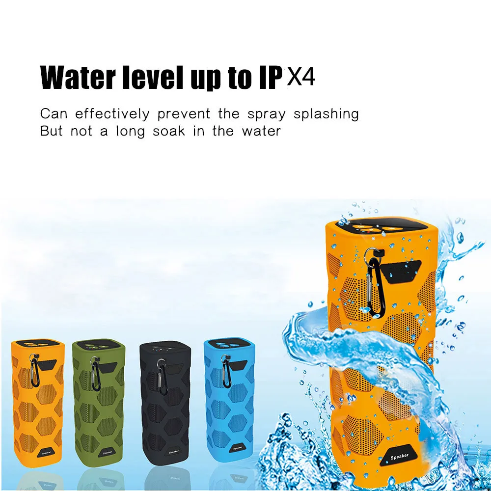

New Fashion Wireless Outdoor Portable Loud Speaker With NFC Mobile Power Three Anti Speaker Waterproof , Dustproof, Shockproof