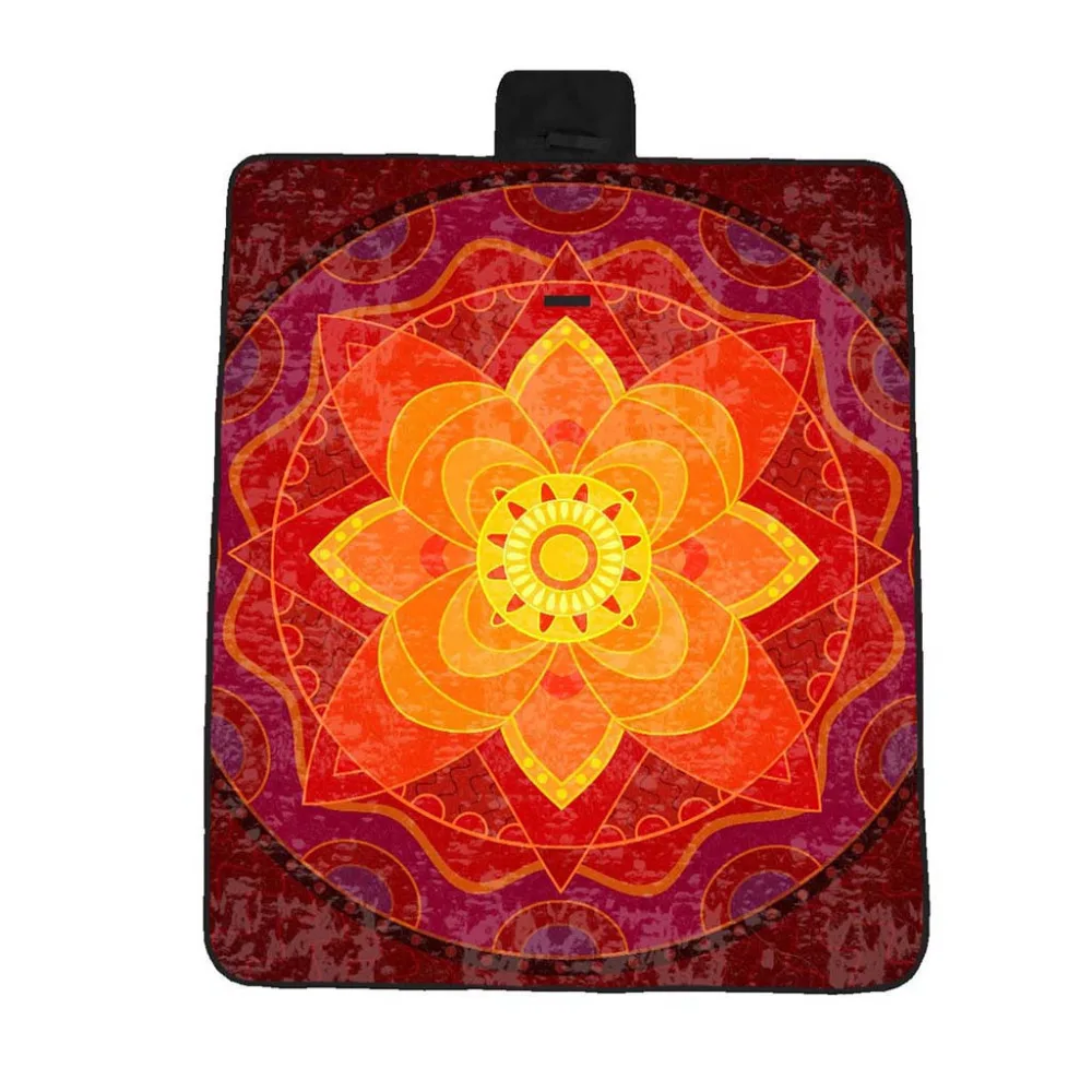 

Multicolor 148x183cm 5 Size Handle Design 3D Digital Printing Full Polyester Oxford Cloth Picnic Mat Beach Mat #5A09