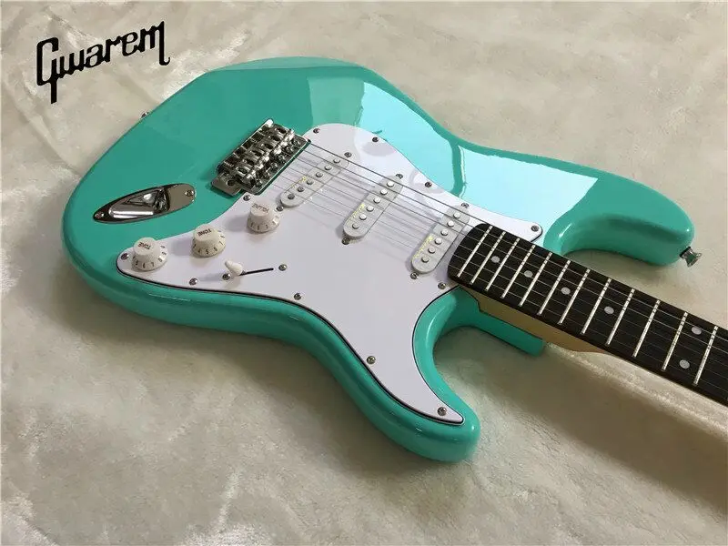 

Electric guitar/Gwarem st guitar/green color/guitar in china