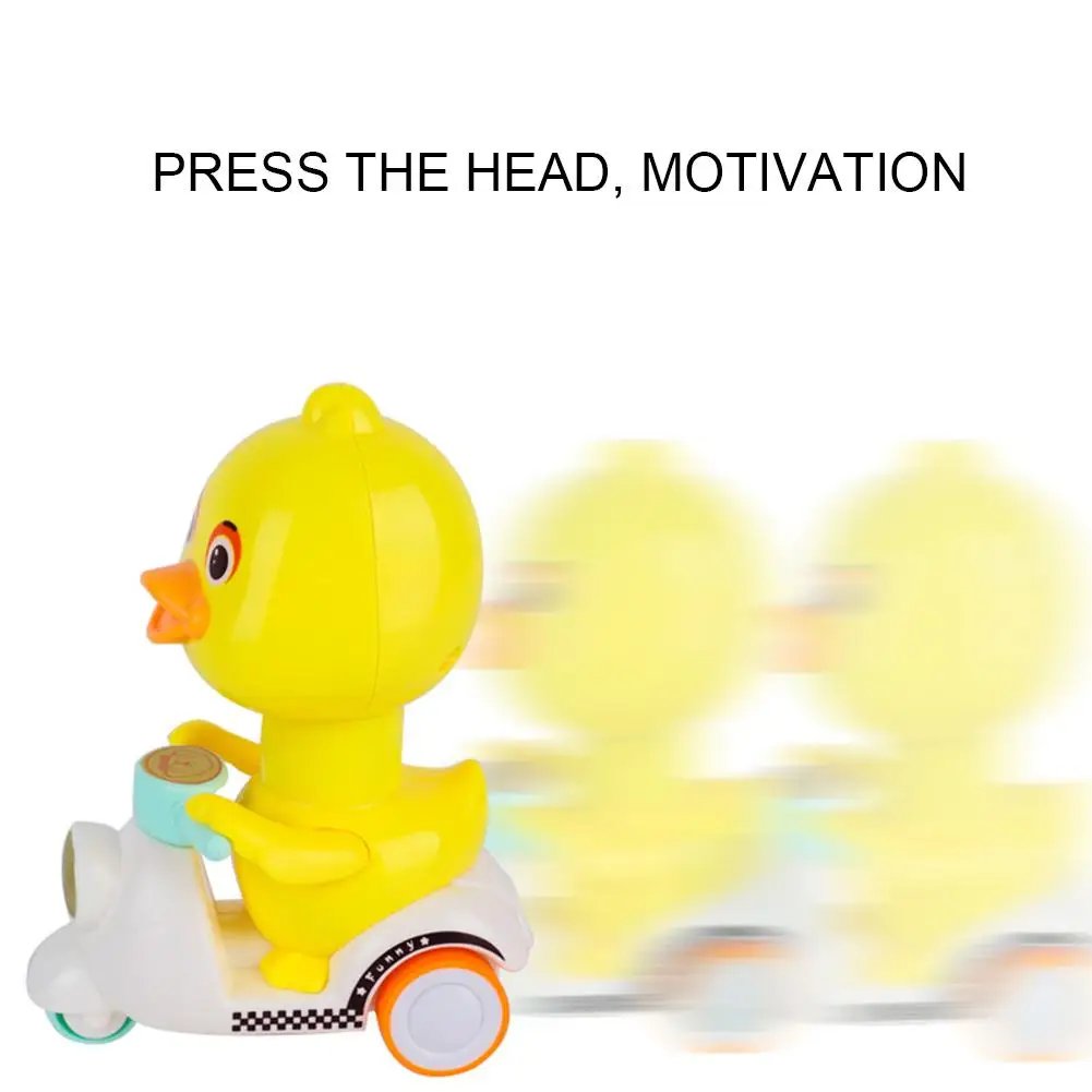 

Cute Cartoon Duck on Motorcycle Model Pull Back Inertia Toy Children Kids Gift