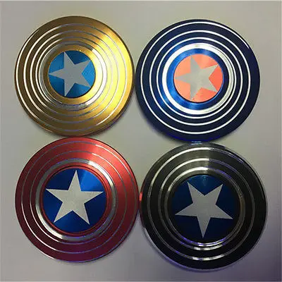 

2017 New Arrivals Novelty Gifts For Adult Kids Hand Spinner Fidget Spinner Focus Toy ADHD Autism Captain America Shield EDC