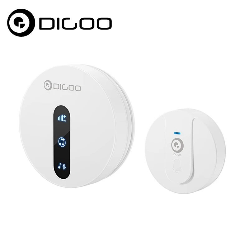

IGOO DG-SD10 Transmitter Self-powered Waterproof Doorbell EU/US/UK Plug Unique Sliding Button 58 Melodies 4 Levels Volume