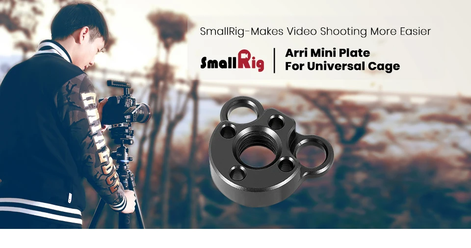 SmallRig пластина с мини Arri установочного отверстия для установки SmallRig Камера монитор клетки тарелки-2171