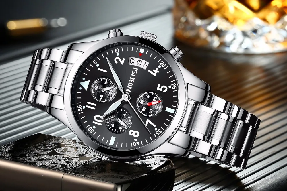 2023 Mens Watches  Luxury Business Men Watch Chronograph Male Clock Men Quartz Wristwatches_voghion.com