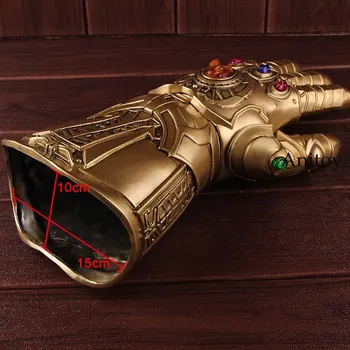 

High Quality Avengers Infinity War Glove Cosplay Thanos Infinite Gloves with LED Light PVC Action Figure Collectible Model Toy