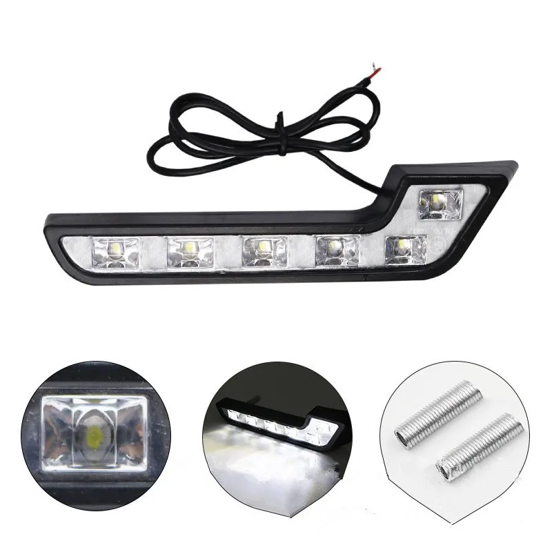 

2PCS/SET 6 LED Universal Car Auto Driving Lamp Fog 12V DRL Daytime Running Light White