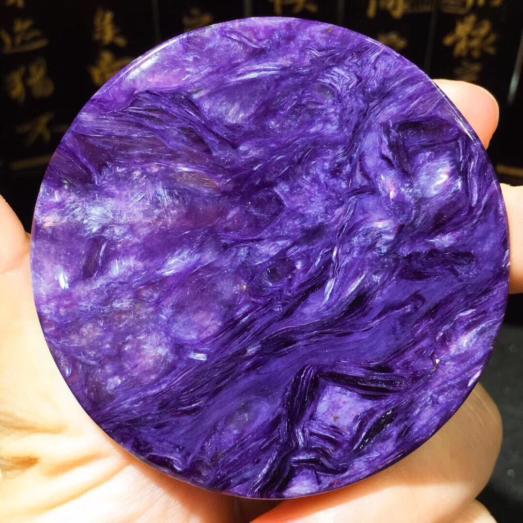 

Genuine Natural Charoite Gemstone Water Drop Pendant 56x7.2mm Necklace Crystal Bracelets for Man and Women B41514