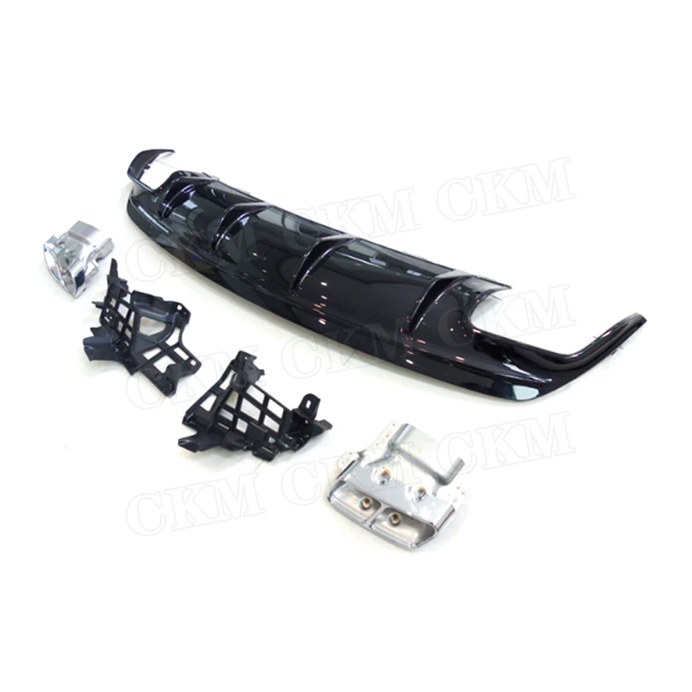 PP задний диффузор для губ с выхлопными наконечниками Mercedes Benz CLA Class W117 CLA260 CLA45 2013 2018