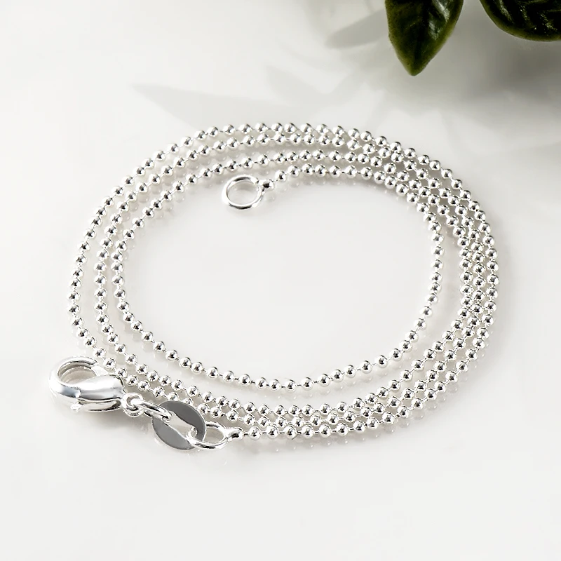 

SHUANGR Women's Fashion Jewelry Silver Necklace Figaro Chain Necklace 1 piece Sale Jewelry