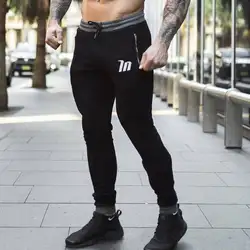 Для мужчин 2018 новые хлопковые пот Штаны Повседневное Модные узкие брюки Мужской тренажерные залы Фитнес тренировки Crossfit брюки джоггеры