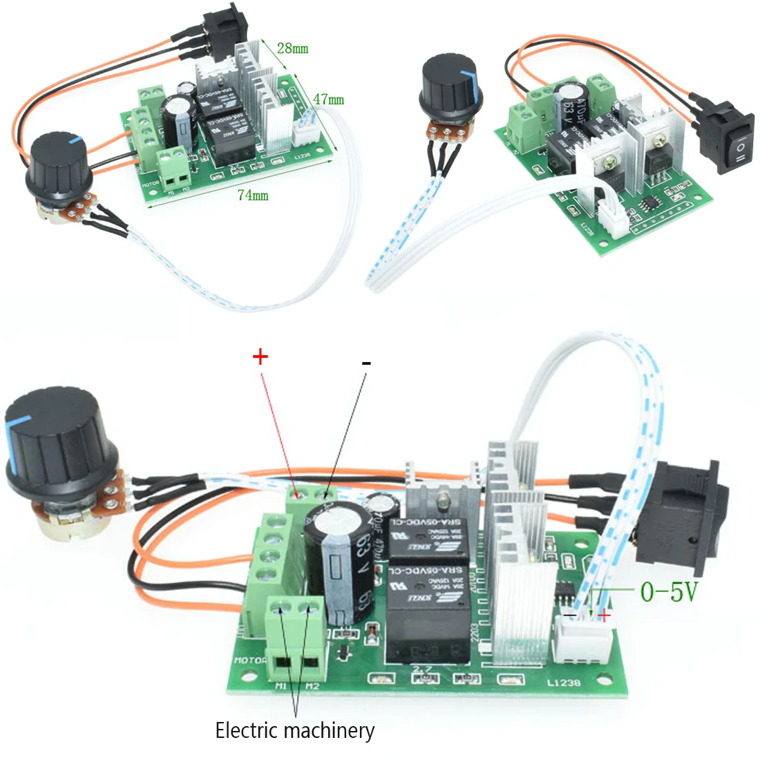 

Speed Regulator Control Adjust Adjustable Switch Governor Polishing Electric Grinder Carving DC Motor Speed Controller Module