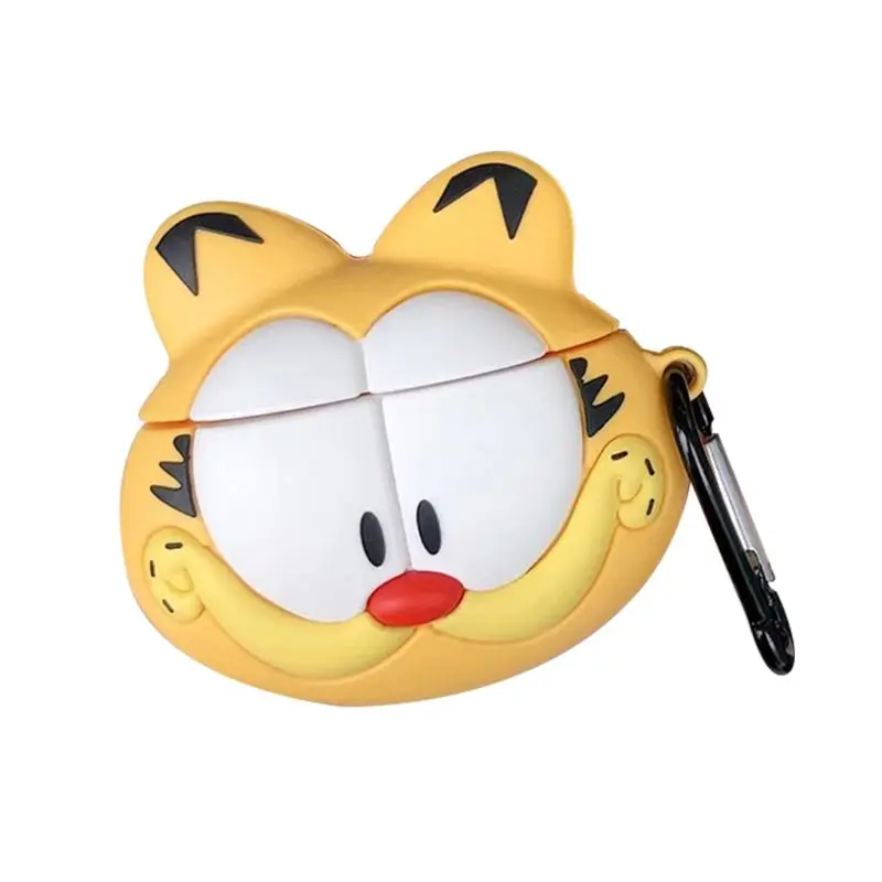

Wholesale New Soft Silicone Protective Cover Cute Cat Pattern Shockproof Case Skin with Carabiner for Airpods 1/2 Charging Box