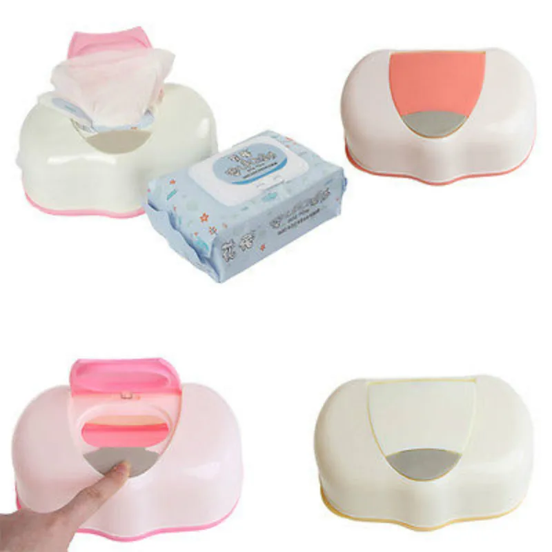 New Colorful Wet Tissue Paper Case Container Care Baby Wipes Napkin