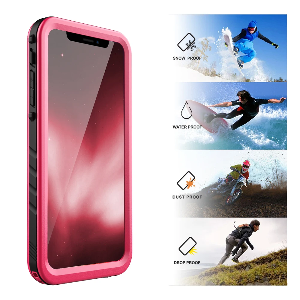 Водонепроницаемый чехол для iPhone X XS Max XR подводный ударопрочный Снежный со