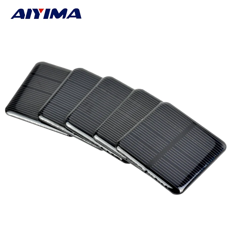 

AIYIMA 10pcs Epoxy Solar Panels 2V 160MA Polycrystalline Silicon Solar Cells Solar 50*50mm DIY Battery Charger Painel Solars
