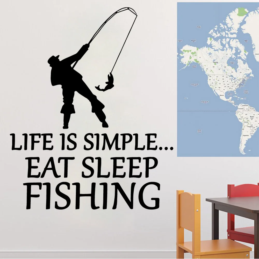 NEW fishing Vinyl Kitchen Wall Stickers Wallpaper Removable Wall Sticker Room Decoration Wall Decorations living room naklejki NEW fishing Vinyl Kitchen Wall Stickers Wallpaper Removable Wall Sticker Room Decoration Wall Decorations living room naklejki