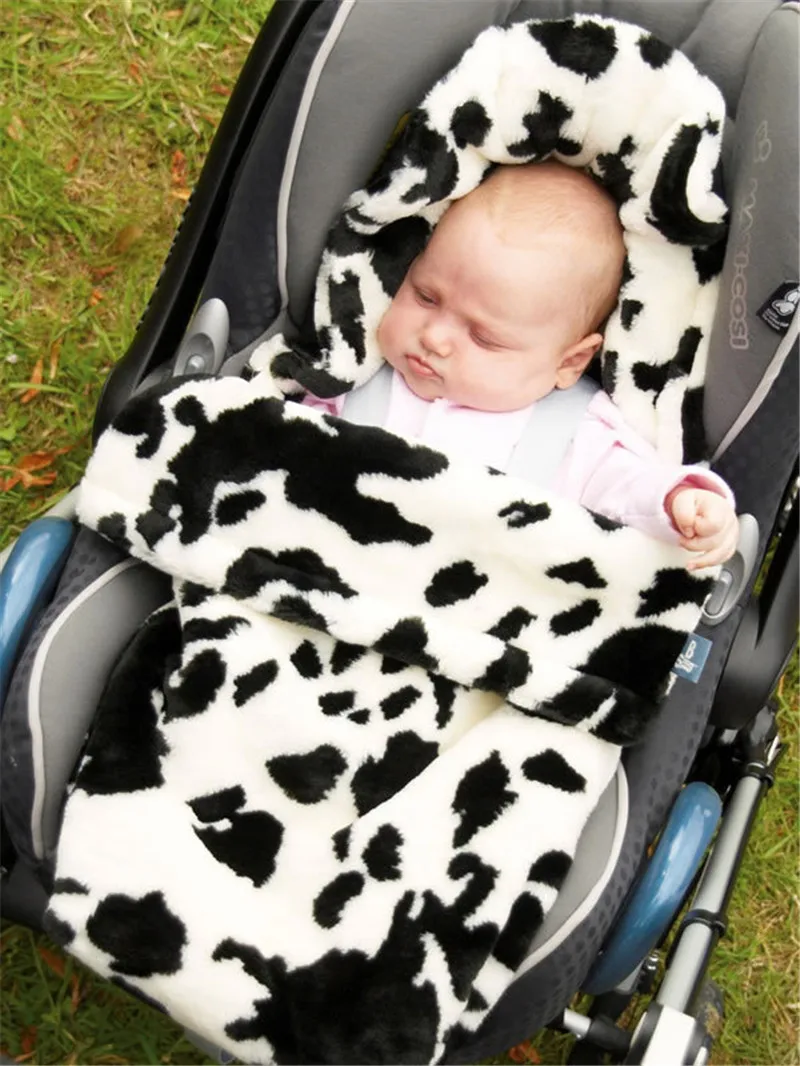 Модная детская коляска спальный мешок теплый новорожденный младенец Пеленальное Одеяло спальные мешки Мягкая флисовая коляска обертывание Footmuff