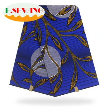 

ESEWING 2019 High Quality African Wax Print Fabric 100% Cotton Ankara Sewing Material For Dress Ankara Wax print Fabric 6yards 0