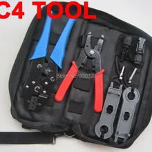 MC4 обжимной инструмент для MC4 разъем Солнечный Кабель 2.5m2 4mm2 6mm2, PV обжимной режущий инструмент наборы DIY провода AWG 14 12 10