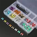 100pcs 3/4/5/7.5/10/15/20/25/30/35A AMP Low Profile Micro Blade Mini Fuse Assortment Set