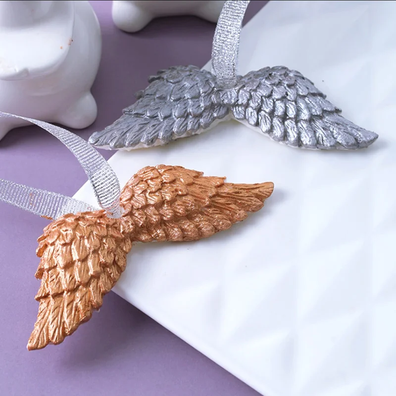 

3D Angel Wings Aromatherapy DIY Plaster Mold Silicone Mold Pastry Chocolate Mold Kitchen Bakeware Fondant Cake Mold