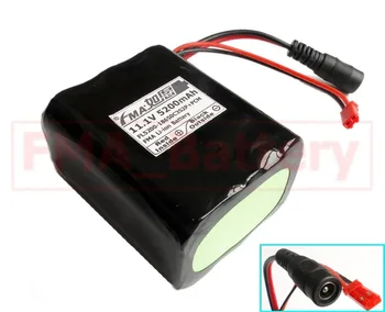 

Li-ion 18650 11.1V 5200mAh Battery Pack 6cells to 3S2P With PCM & Plug
