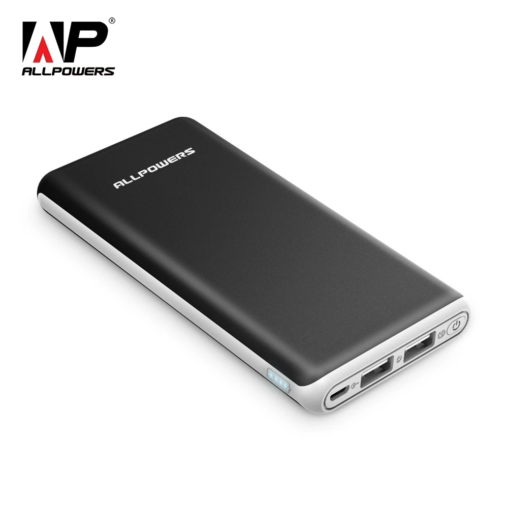  ALLPOWERS Power Bank 22000mAh Portable External Battery Dual USB Output Quick Charge for iPhone X X