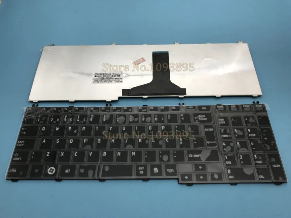 5 шт./лот португальская клавиатура для Toshiba Satellite C650 C655D C660 L650 L655 L670 L675 L750 L755