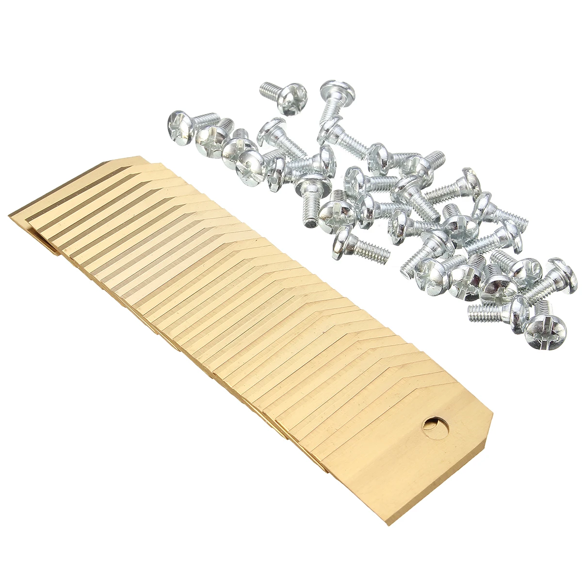 

New 30pcs Thickness 0.6mm Titanium Coating Replacement Knife for Automower 220 230 265 ACX 305 Blade Screw Set Lawn Mower Parts