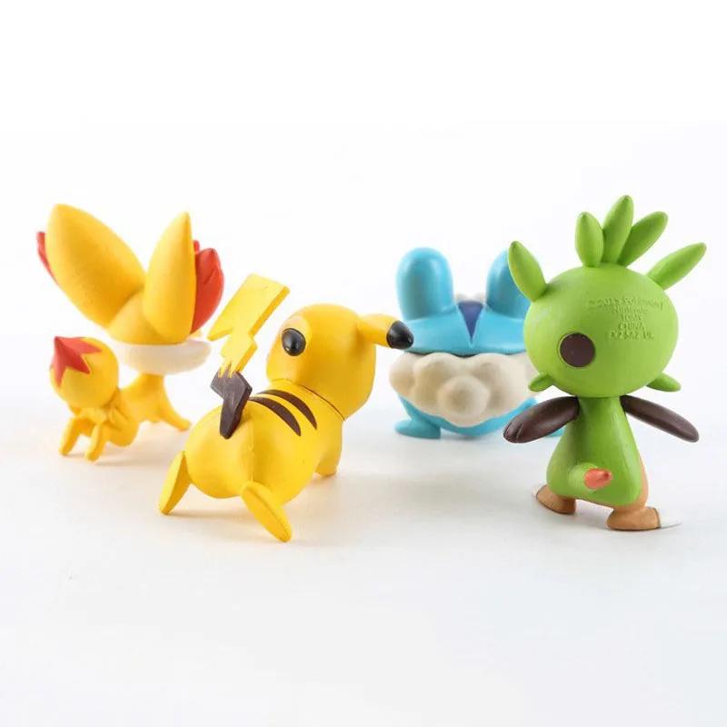 TAKARA TOMY Покемон мультфильм Pika Chespin Fennekin Froakie фигурки с мячом фигура аниме коллекции детские игрушки подарки