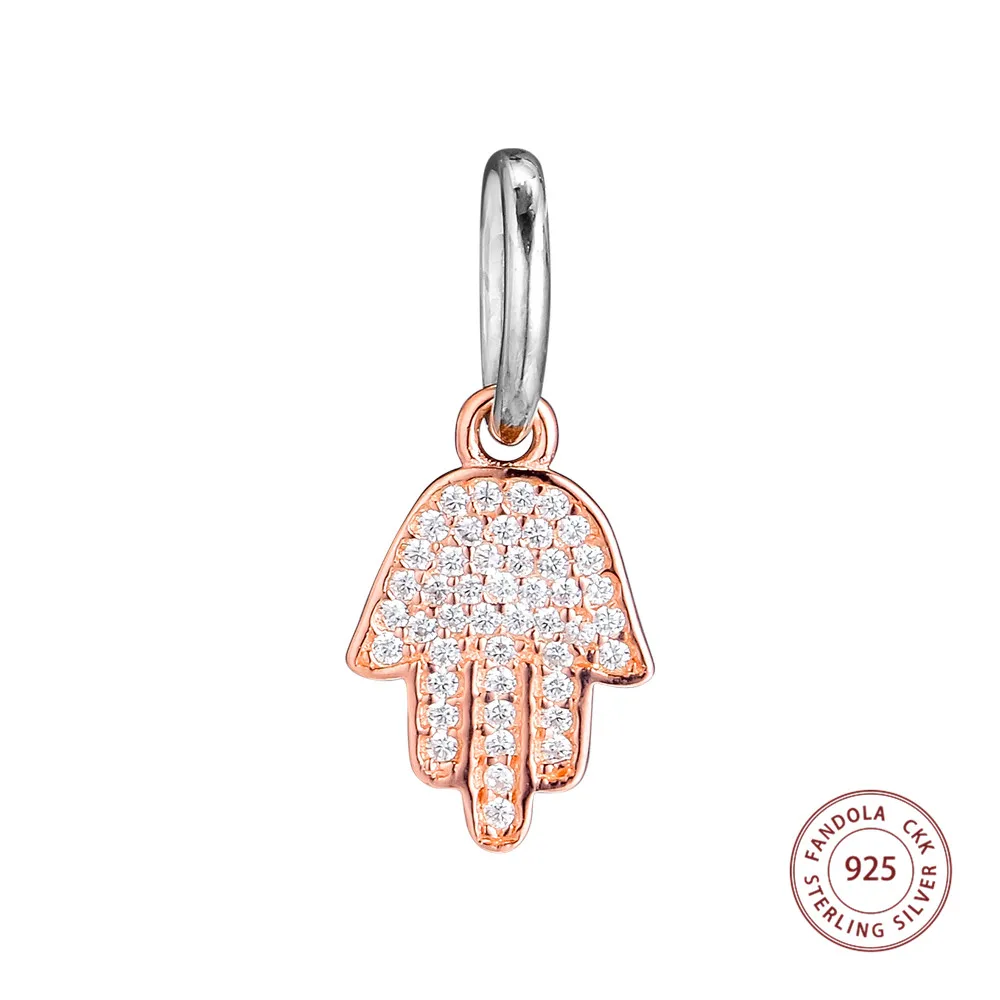 Authentic 925 Sterling Silver Symbol of Protection Dangle Charms Beads Fits Pandora Bracelets Original Jewelry Kralen | Украшения и