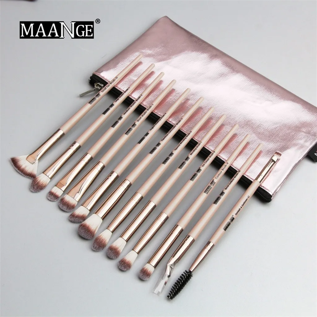 

Newest 12 Pcs Eye Makeup Eye Shadow Brush Highlighter Brush Makeup Brush Set